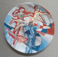 Teller Langenthal - Bild Eiskunstlauf - Motiv von Hans Erni