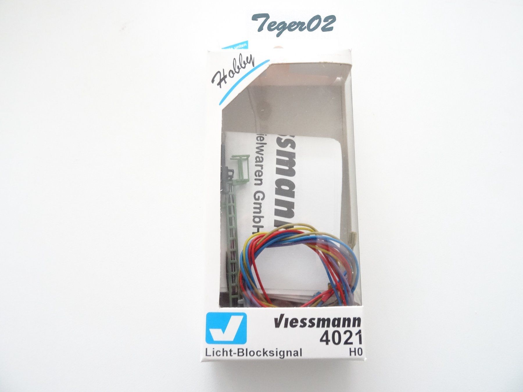 Viessmann Modellini di ferrovie: Viessmann 4021 Licht-Blocksignal – Usato da Hochdorf venduto da Teger02