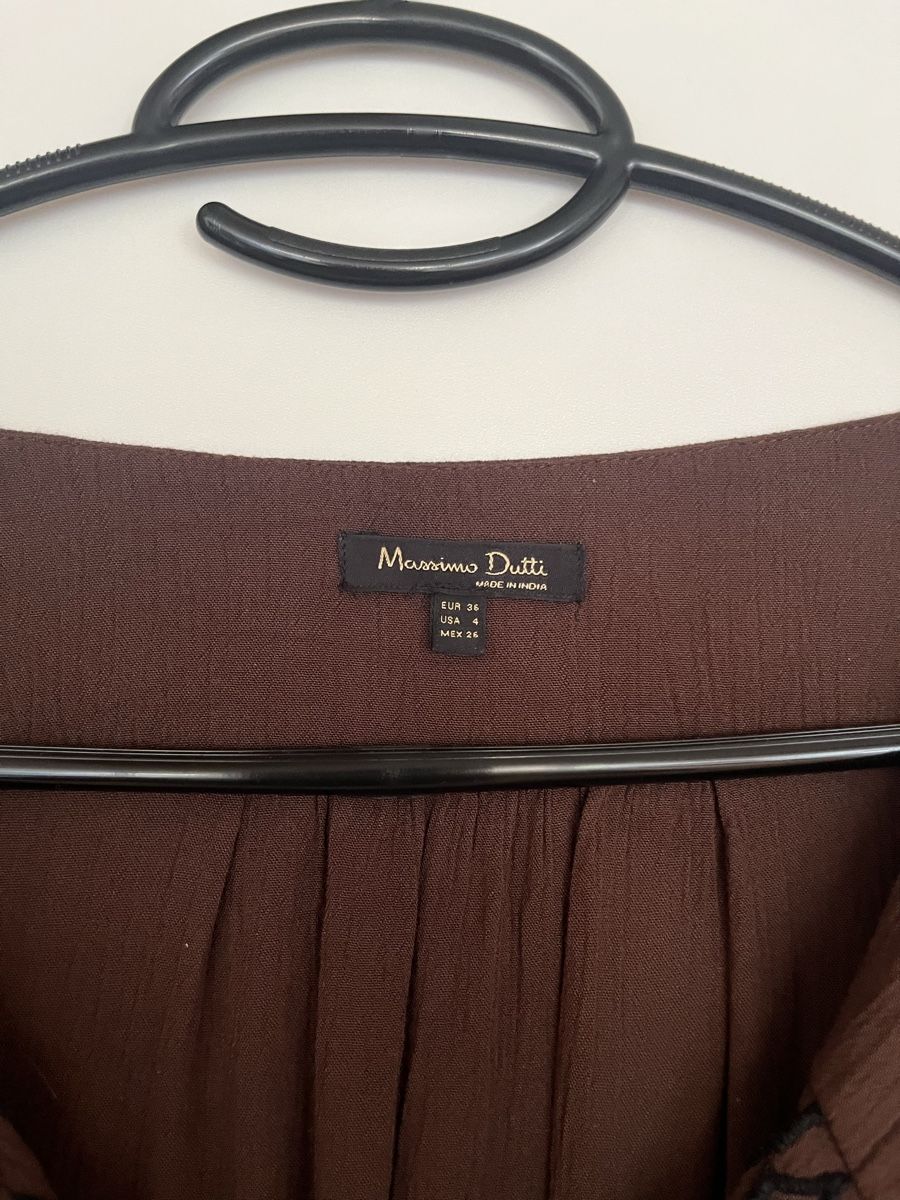 Massimo Dutti Camicette: Massimo Dutti Bluse, Gr. 36, braun – Usato da Wädenswil venduto da Iana32 1