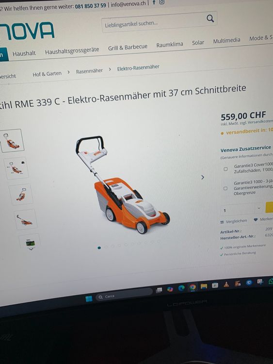 Akku-Rasenmäher Stihl RMA 339C (Gebraucht) in schlieren für CHF 235 ...