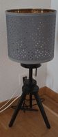 IKEA NYMÖ Tischlampe grau mit Muster guter Zustand