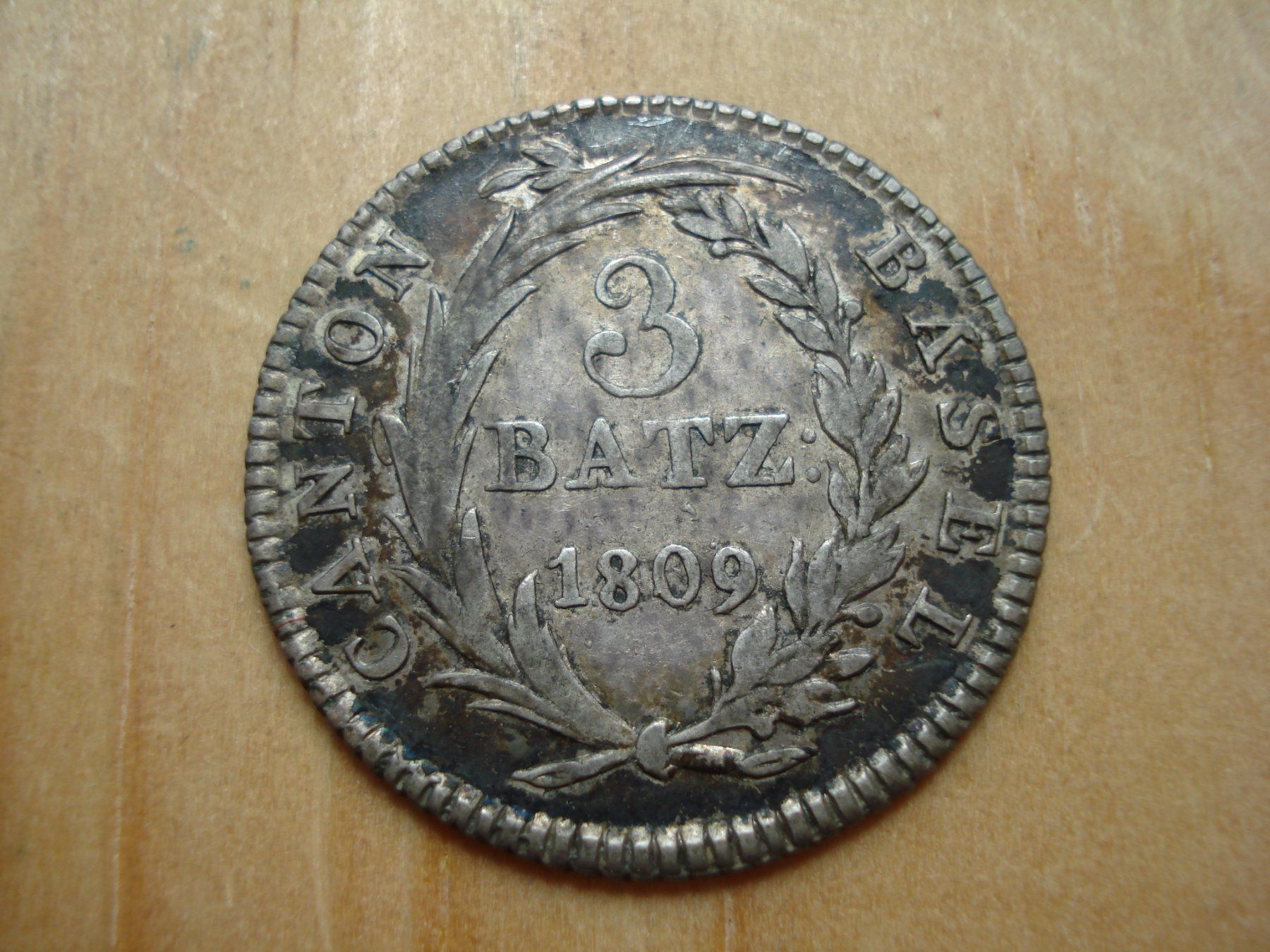 Tutti le monete: (N°5) Basel 3 Batzen 1809 – Usato da Erlach venduto da Net-Coins