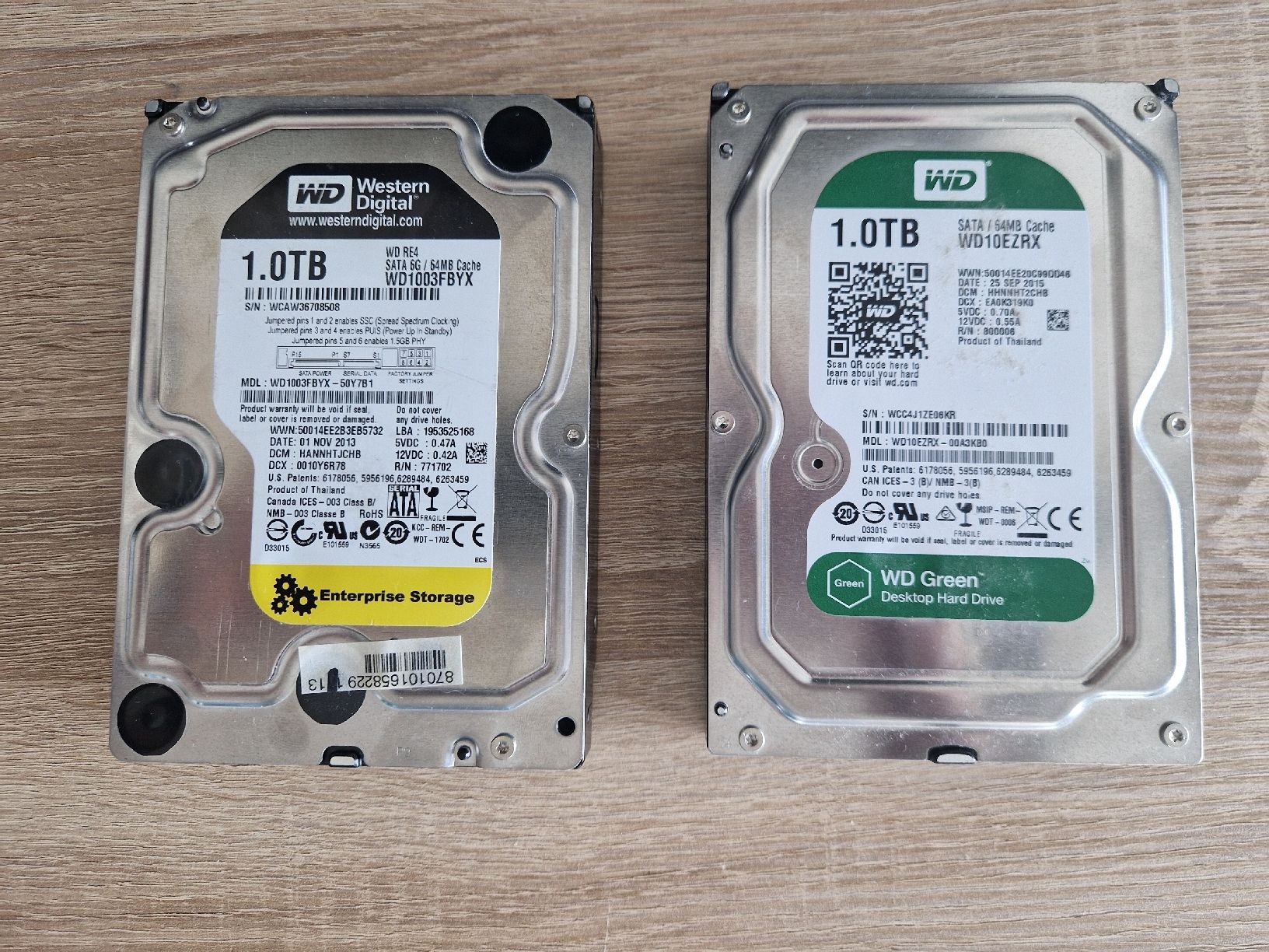 Western Digital Dischi rigidi: 2x disques DURS 1TB SATA 3.5 – Usato da Petit-Lancy venduto da Weetabix