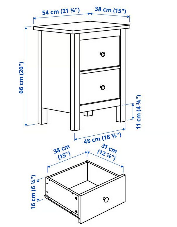 Ikea Comodini: Hemnes Nachttisch – Usato da Pontresina venduto da lov_g8d5 4