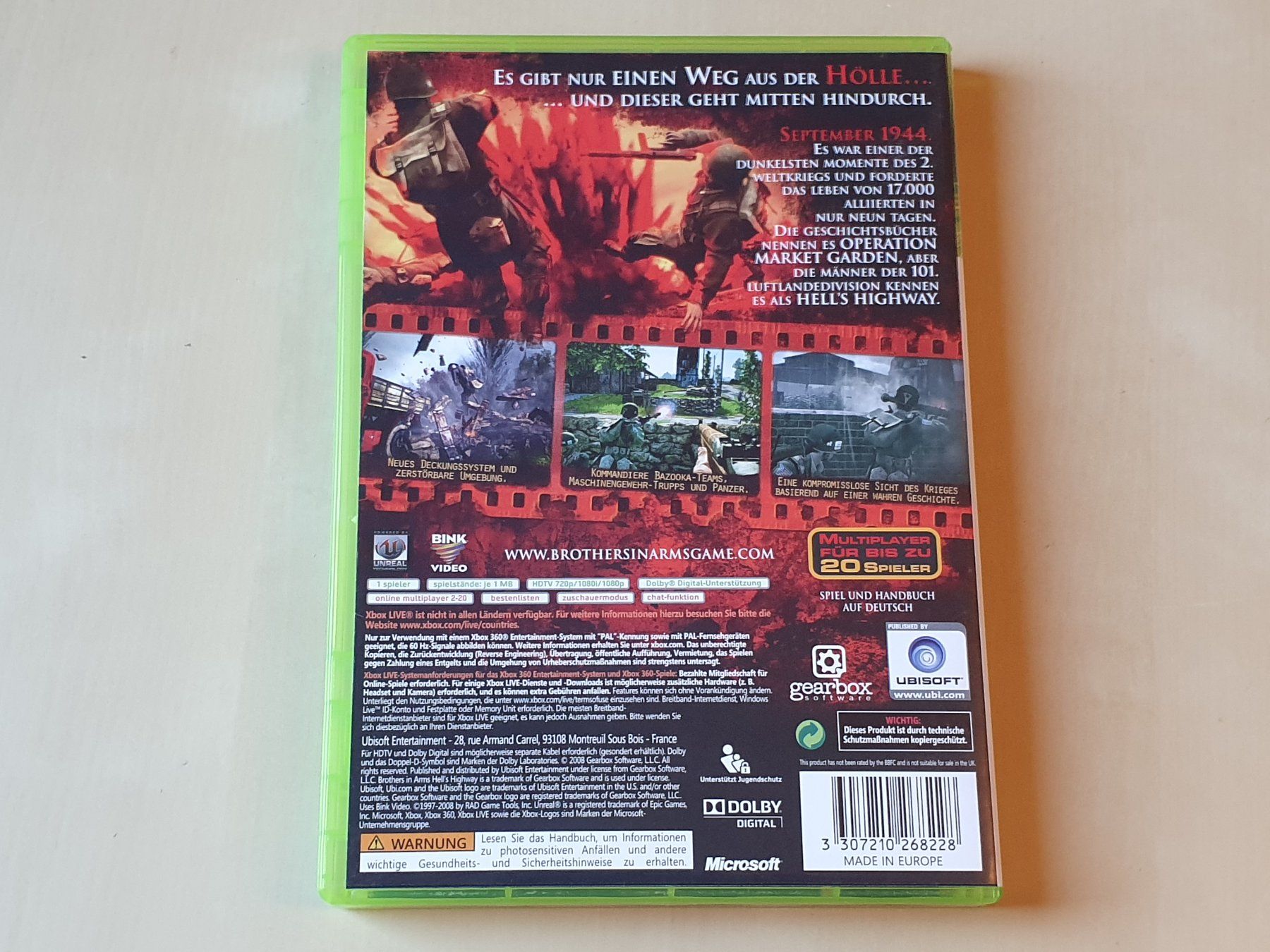 Microsoft Giochi: Brothers in Arms Hells Highway – Usato da Stansstad venduto da collectorsshop 1