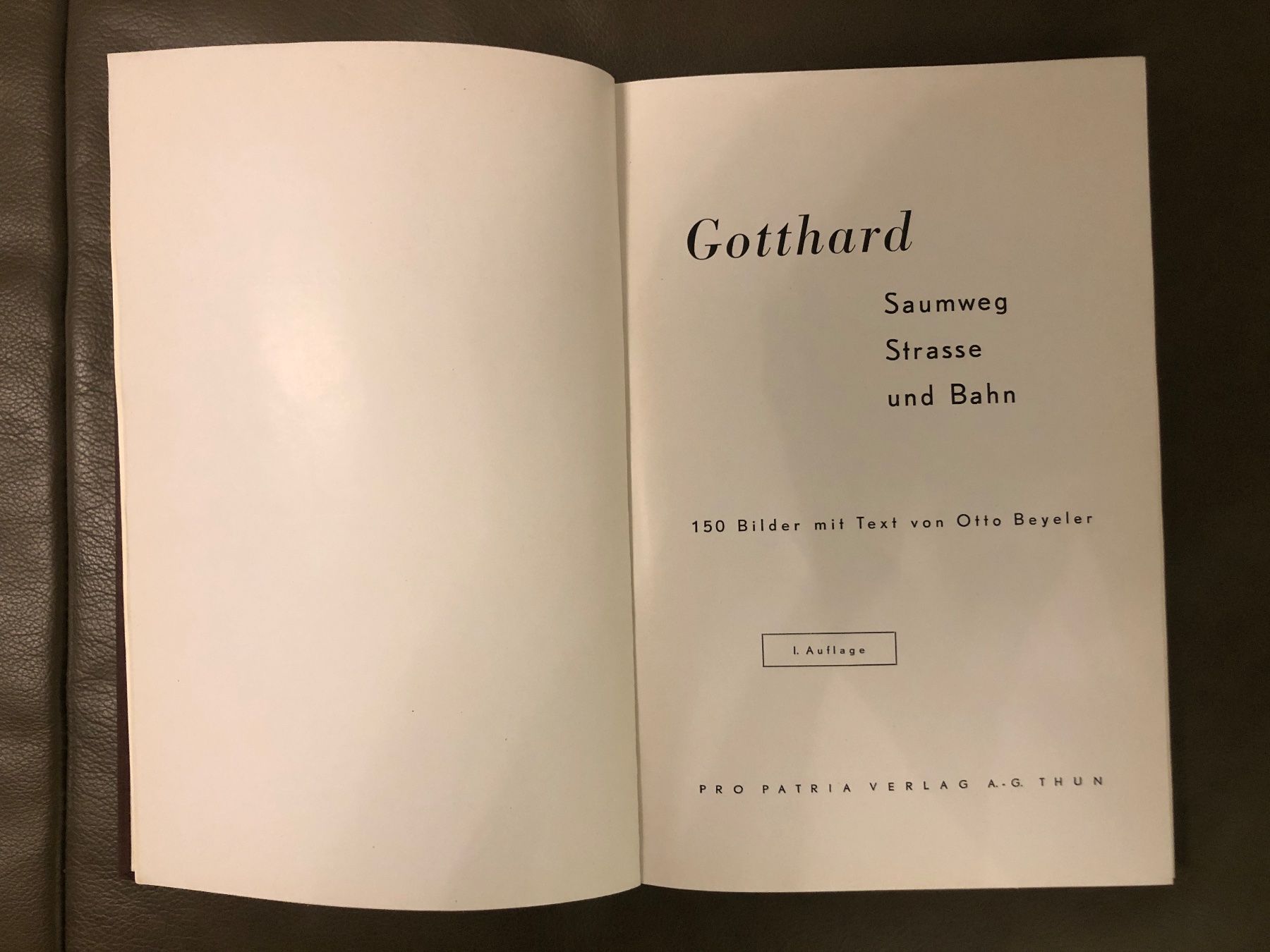 Bücher: Buch Gotthard, Otto Beyeler – Gebraucht aus Nunningen von anclaudia 1
