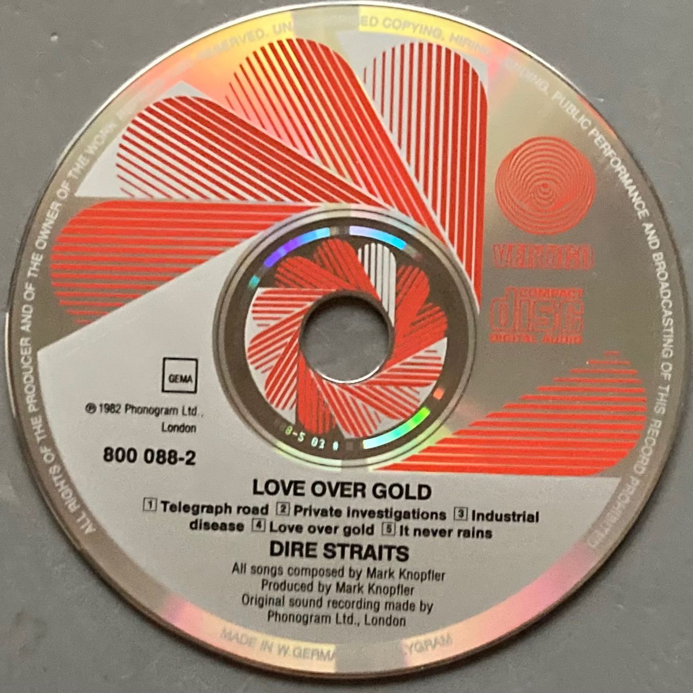 Dischi in vinile: DIRE STRAITS - LOVE OVER GOLD – Usato da Poliez-Pittet venduto da Newtown-Records 2