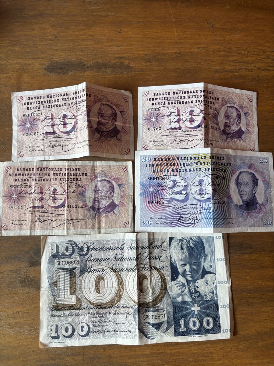 Banconote: Lot anciens billets Suisse – Usato da Grandcour venduto da Fofe27