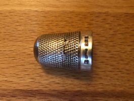 Antiker Edwardianischer Sterling Silber Fingerhut - 1903