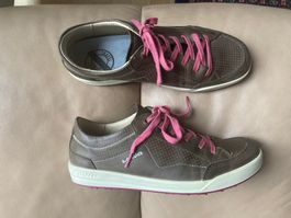 LOWA Gr. 39.5 / 6 Merion Ws Olive/Beere Leder Wech-sohle Neu