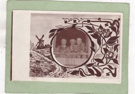 Photokarte Kitsch ältere Personen irgendwo 1908