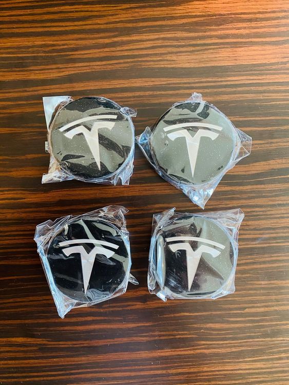 Tesla Nabendeckel, Nabenkappen, Felgendeckel Emblem 57 mm
