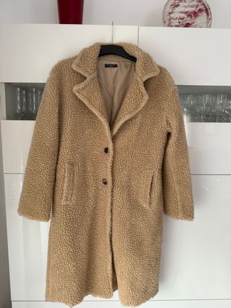 Teddy coat made in italy beige size S/M