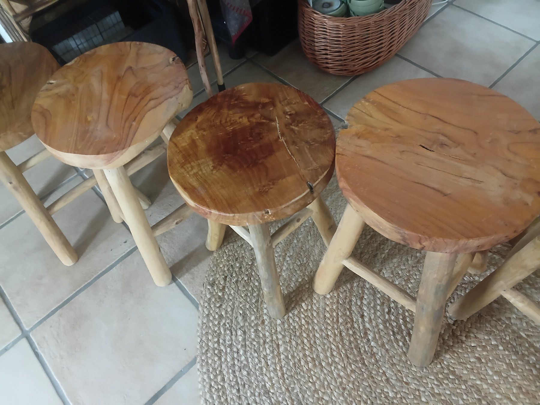Hocker: 5 kleine Holz Hocker Schemeli – Gebraucht aus Riniken von Kandergrund86 3