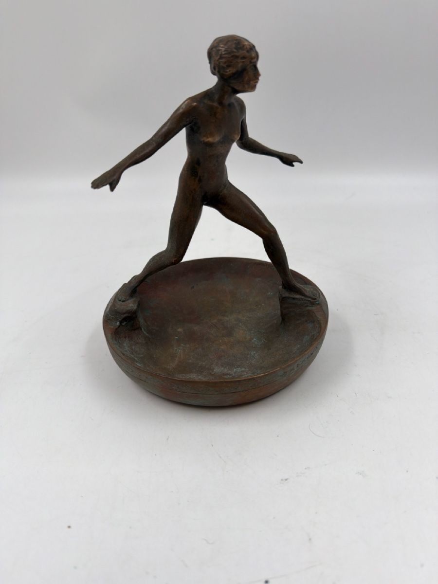 Statuette: Bronze Figur "AD MEYER", Kunst Bronzefigur, signiert 53 – Usato da Sirnach venduto da Fkobi