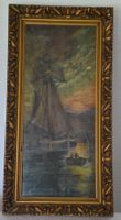 Ölgemälde mit Signatur / Peinture à l'huile avec signature
