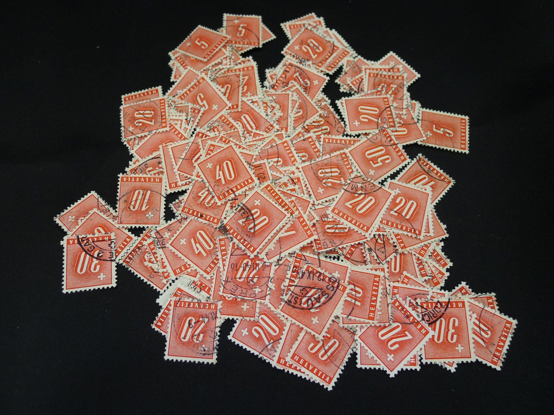 Alle Briefmarken: Sammlung Porto Briefmarken – Gebraucht aus Dagmersellen von q1w2e3r4