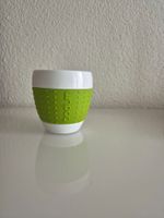 Bodum Becher weiss grün Silikonmanschette gebraucht