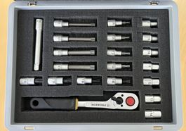 PROXXON Steckschlüssel 1/2" / Torx, Vielzahn, 21 Teile