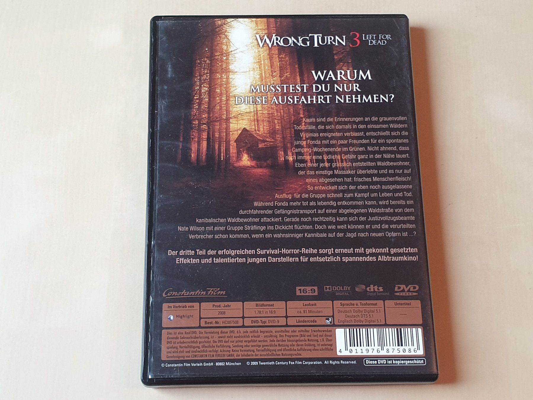 Tous les DVDs: Wrong Turn 3 – D'occasion à Stansstad par collectorsshop 1