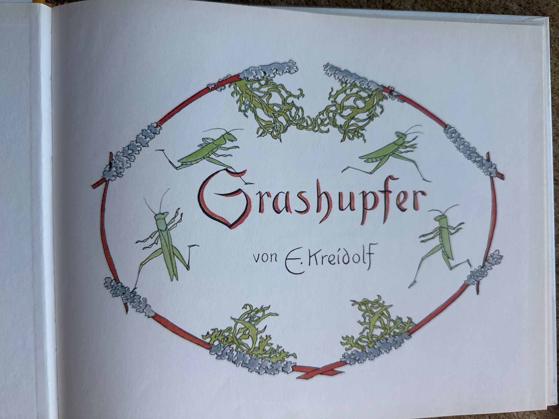 Libri: Grashupfer - Ernst Kreidolf – Usato da Aarau venduto da Kilauea 2