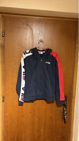 (3)Fila Hoodie Grösse S, Navyblau/Rot/Weiss