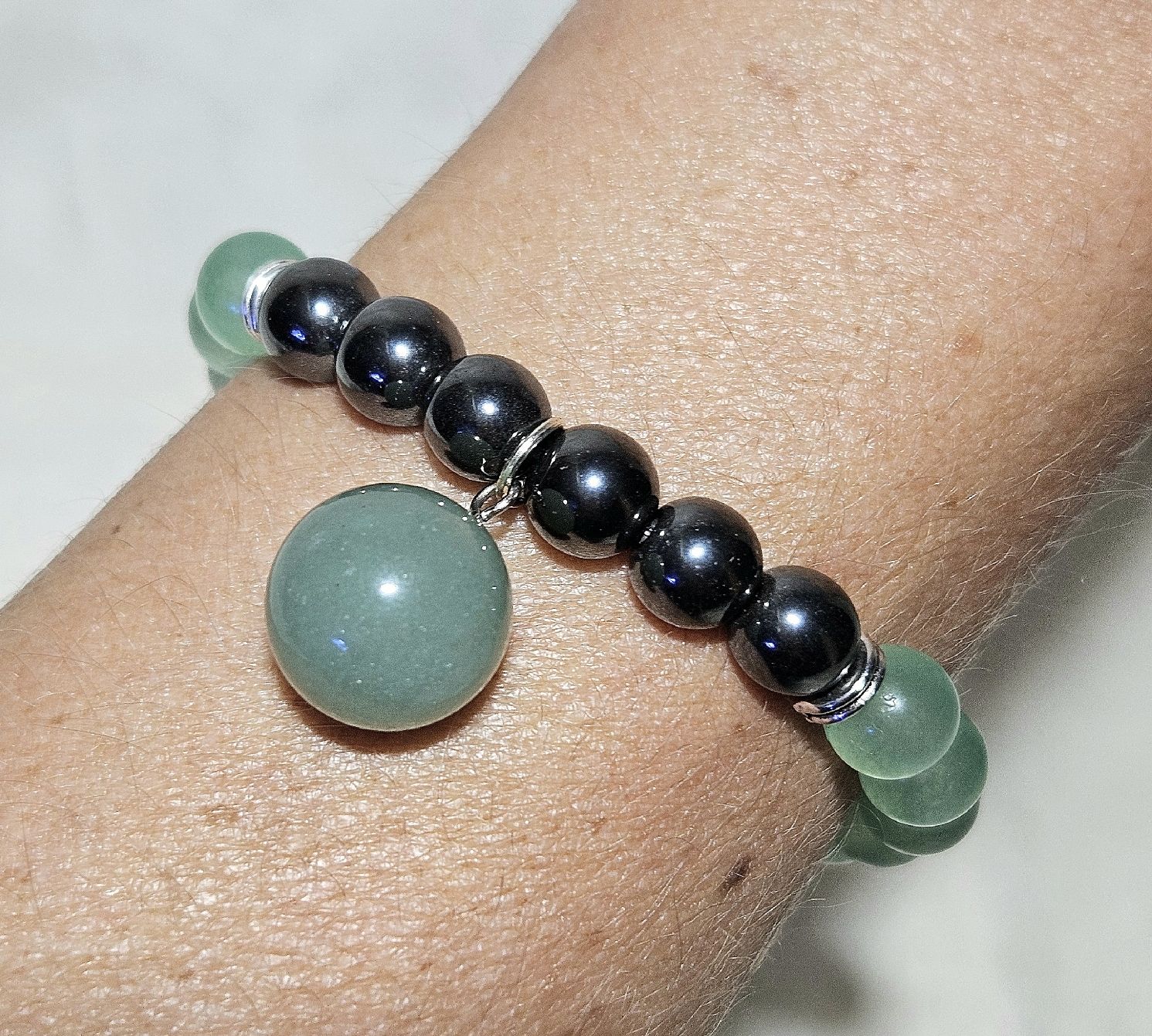 Bracciali & Braccialetti: Aventurin-Kugel Armk. - Spendenaktion – Nuovo (secondo la descrizione) da Unterkulm venduto da Nachtigall 1