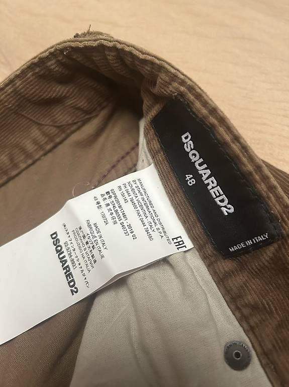 Pantaloni: DSQUARED2 CORDHOSE GRÖSSE 48  – Usato da Niederhelfenschwil venduto da Mileko 3