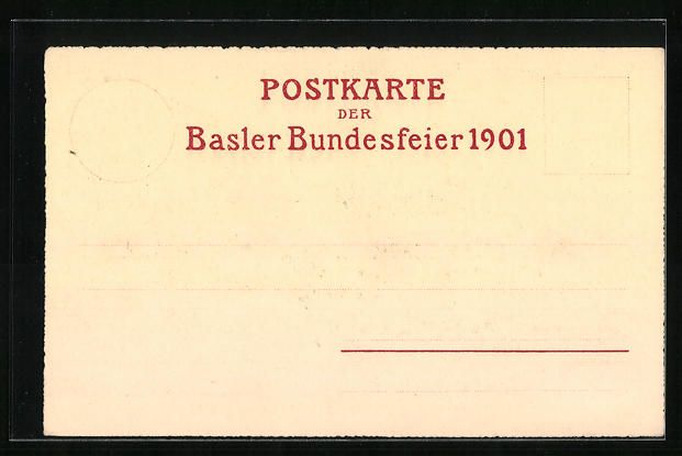 Ansichtskarten: Litho Basel, Die Landfahrergruppe, Basle – Gebraucht aus Berlin von bartko-reher 1