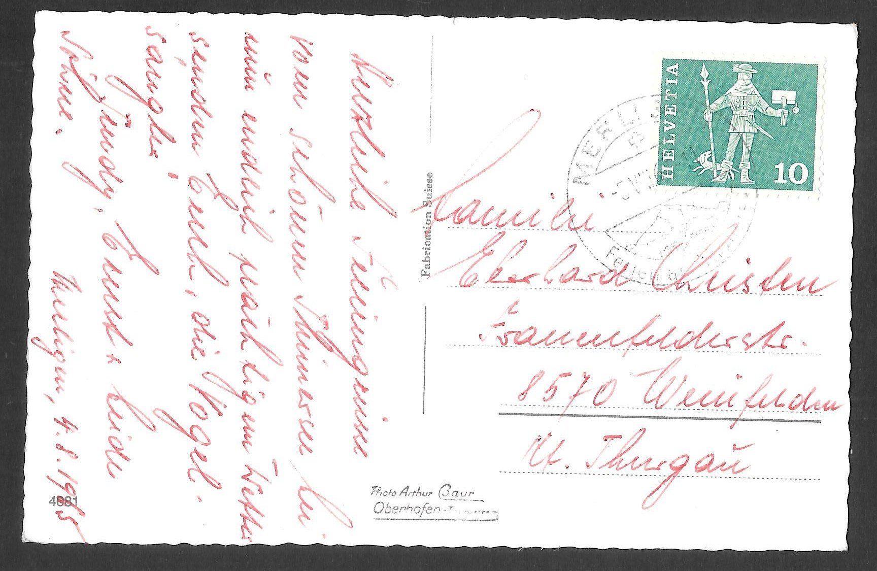 Cartoline postali: Merligen Vorderdorf – Usato da Olten venduto da clotaldi 1