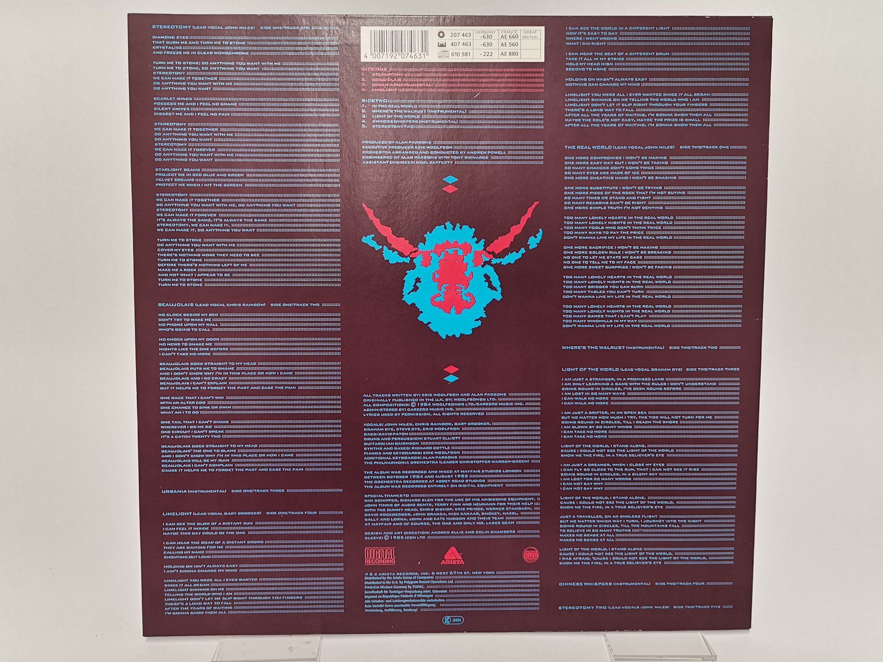 Schallplatten: THE ALAN PARSONS PROJECT "Stereotomy" Vinyl – Gebraucht aus Schaffhausen von Restwert_SH 3