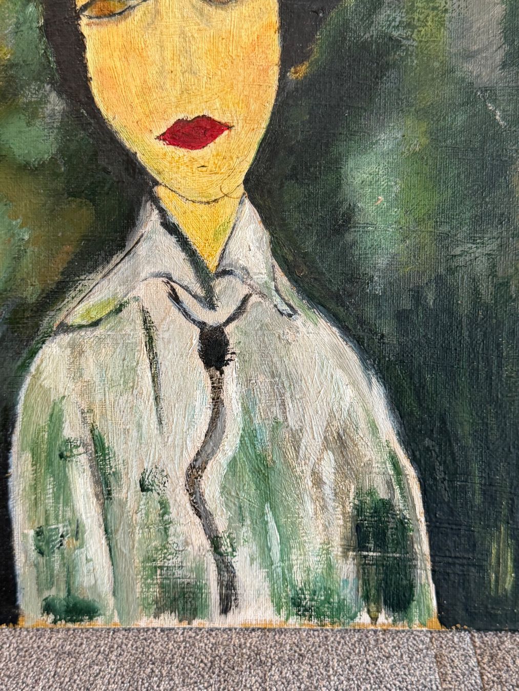 Gemälde: Porträtmalerei Frau Expressionismus Kunst – Gebraucht aus Basel von PAUL_ART 3