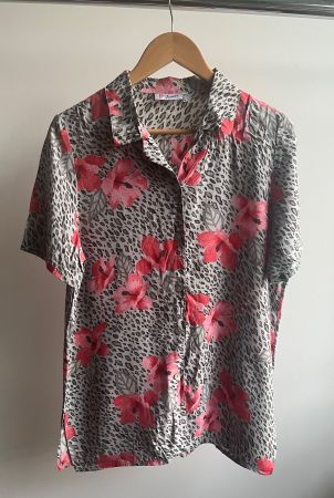 Gemusterte Bluse, Grösse 40