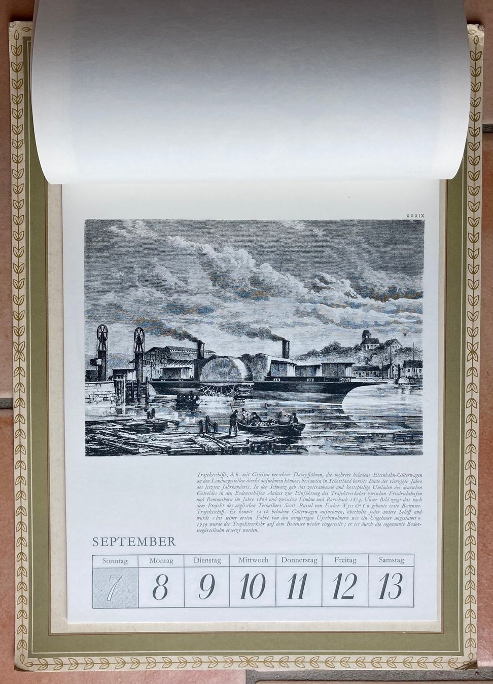 Calendari: Calendrier 100 Jahre Schweizer Eisenbahnen 1947 – Usato da Versoix venduto da Decapod 3