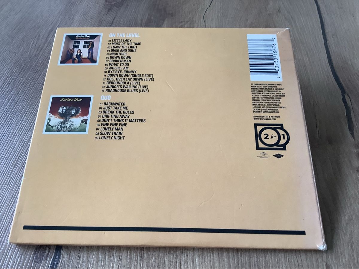 CD: Status Quo - On The Level + Quo (2CD) – Usato da herzogenbuchsee venduto da HIFIANER 1