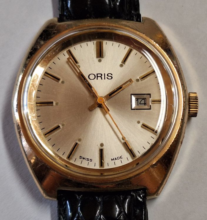 Vintage Oris Handaufzug Uhr, vergoldet, Sammlerstück! (Gebraucht