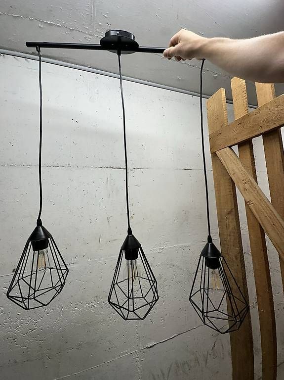 Lampadari & plafoniere: Pendelleuchte mit 3 Lampen  schwarz – Usato da Balsthal venduto da nlo_wg7q