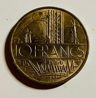 Frankreich Münze 10 Francs, Jahrgang 1974, Top Zustand-AU-58