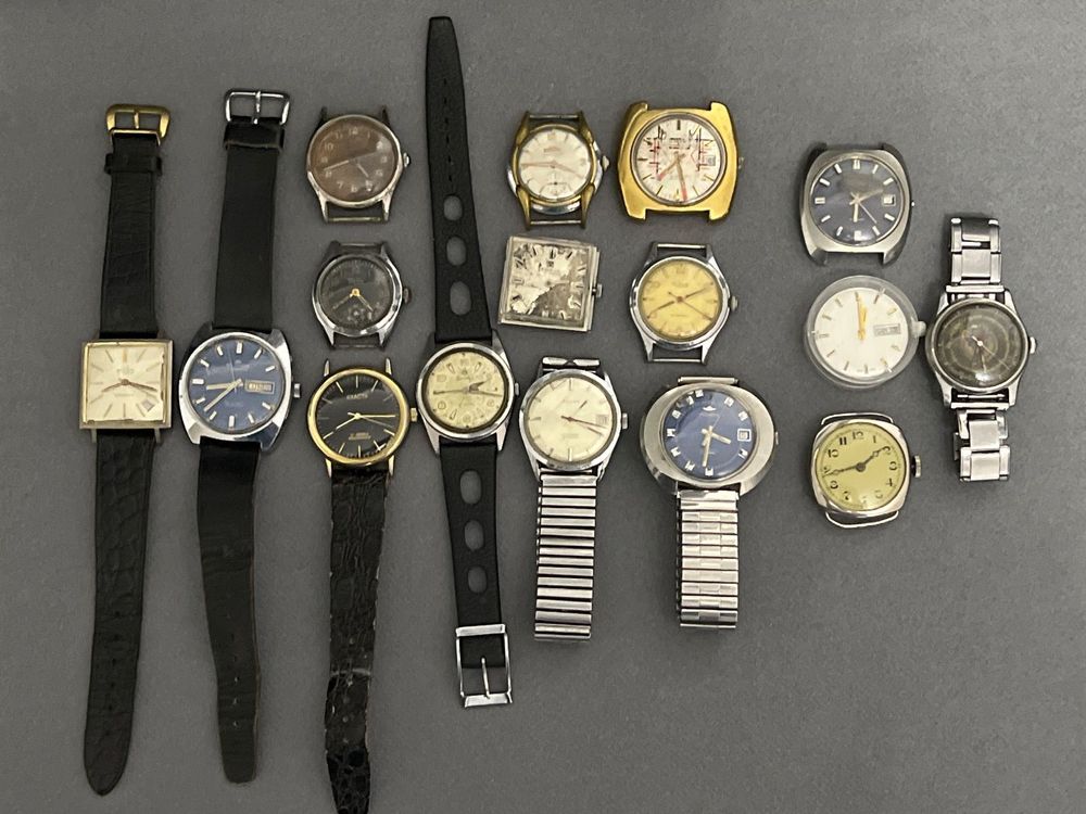 Années 1970 Montre Kelton (mouvement mécanique) Noir Métal/Plastique
