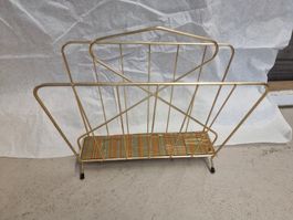 Zeitschriftenständer Gold Retro 