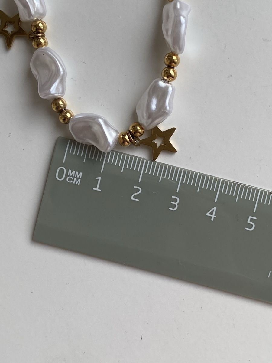 Bracciali & Braccialetti: 18KGP Perlen Charms Stern Armkette – Nuovo (secondo la descrizione) da Givisiez venduto da dor_xb9k 1