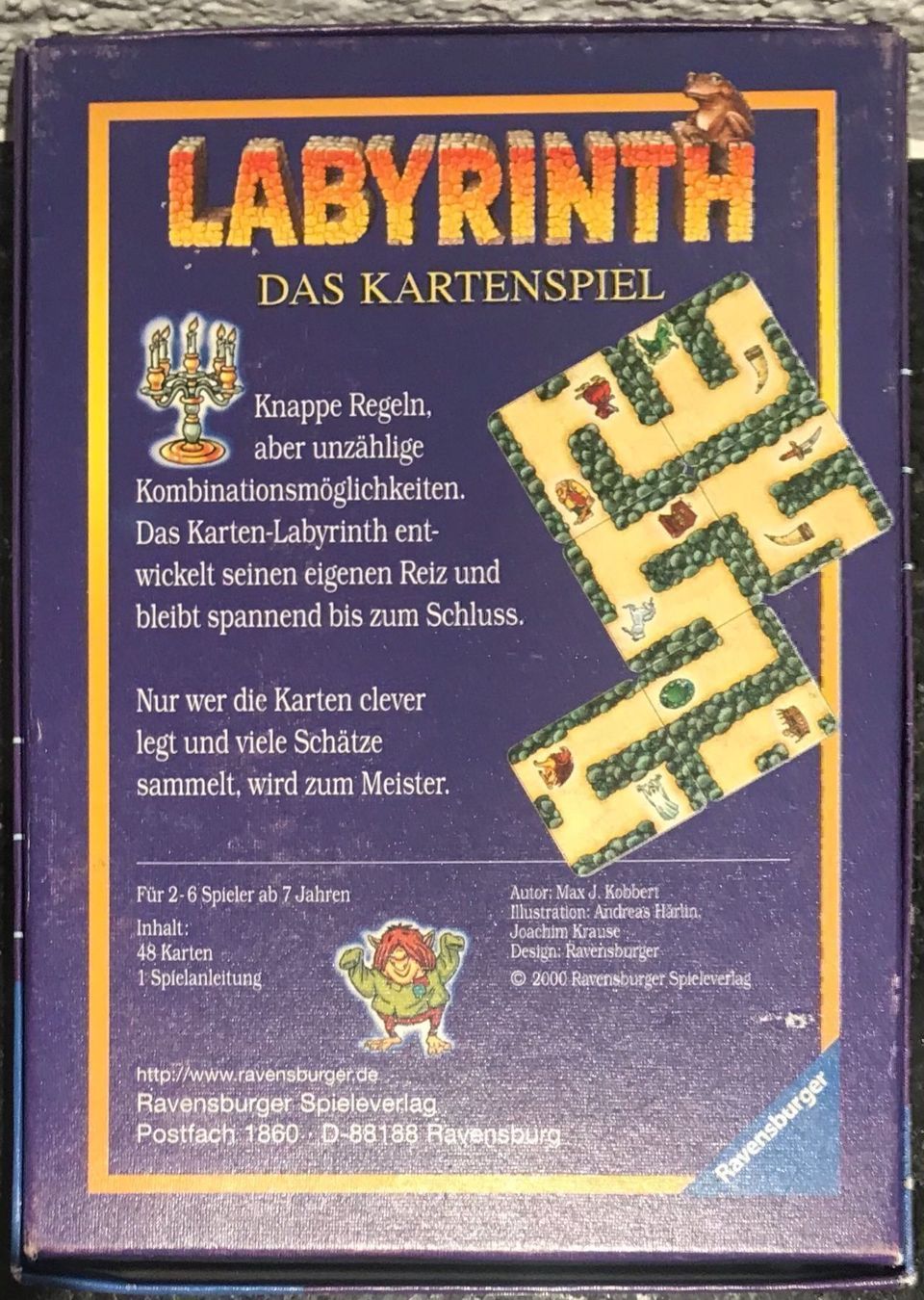 Ravensburger Giochi: Labyrinth das Kartenspiel, Ravensburger – Usato da Niederweningen venduto da baghirac 2