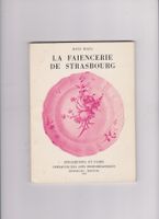 livre la faïence de Strasbourg et Paris