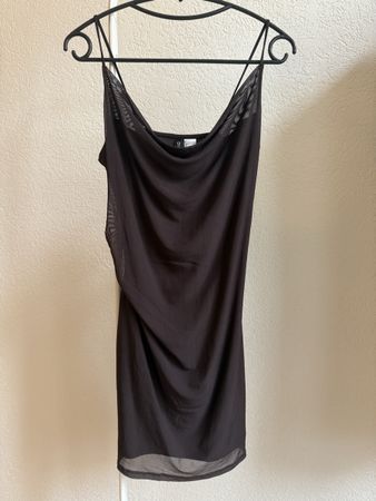 Robe d’été marron mesh H&M, t.36/S