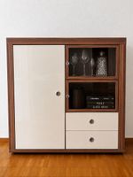 Highboard / Sideboard mit Vitrinenfächern