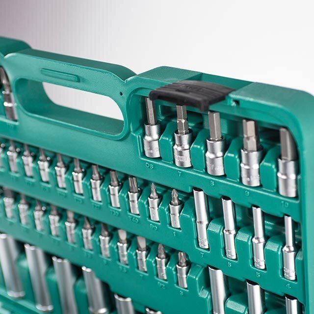 Tutti gli attrezzi: Steckschlüssel-Satz 1/4"-3/8"-1/2", 155-teilig – Nuovo e nell'imballaggio originale da Rothrist venduto da Jacktk 3