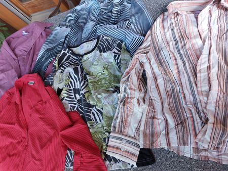 5 x Damenblusen, Shirt, langsam oder 3/4, Gr. 40/42