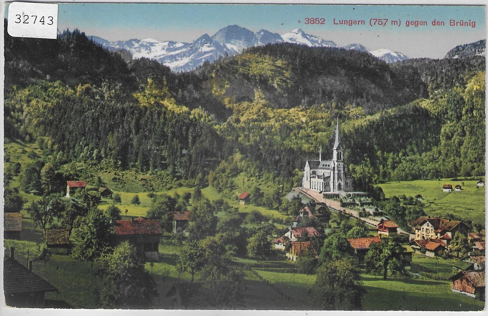 Cartoline postali: Lungern gegen den Brünig - Litho – Usato da Ettingen venduto da Kartenplanet
