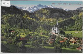 Lungern gegen den Brünig - Litho