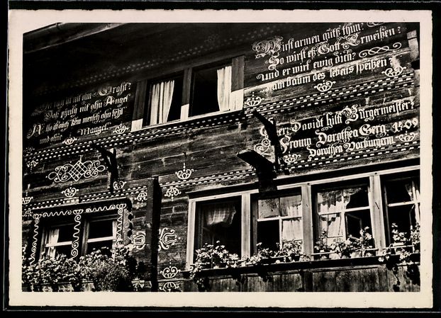Cartes postales: Werdenberg bei Buchs, Bemalte Holzfassad – D'occasion à Berlin par bartko-reher